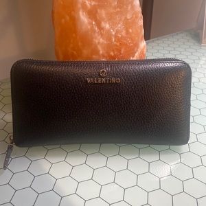 Valentino Zip-around leather wallet